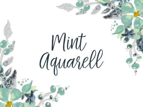 Mint Aquarell